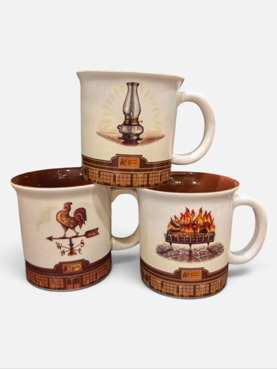 Cracker Barrel Other - Cracker Barrel Country Rustic Kitchen Mugs (Set of 3) Approx 16 Ounce